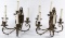 Bronze Candelabra Style Electric Wall Sconces