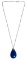 14k Gold and Lapis Lazuli Pendant and Necklace