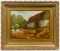 (Attributed to) Ole Ring (Denmark, 1902-1972) 'Farm Scene' Oil on Canvas