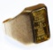 14k Gold and Ingot Ring