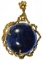 14k Gold and Lapis Lazuli Pin / Pendant