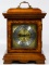 Franz Hermle Brass and Mahogany 'Atlas' Clock