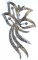 14k White Gold and Diamond Pendant / Brooch