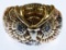 14k Gold and Semi-Precious Gemstone Owl Ring