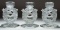 Lalique Crystal 'Mesanges' Candleholders