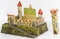 Painted Wood Toy Castle