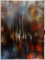 Leonardo Nierman (Mexican, b.1932) 'Crystalline City' Acrylic on Board