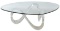 MCM Style Lucite and Glass Coffee Table