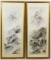 Asian Painted Silk Panels