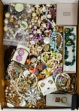 10k Gold, Sterling Silver, Rhinestone, Austrian Crystal and Costume Jewelry Assortment