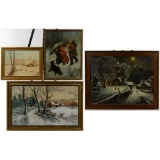 Winter Landscape Oil Painting Assortment
