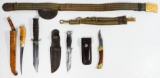 World War II USN Mark 2 Dagger and Post Civil War Infantry Belt
