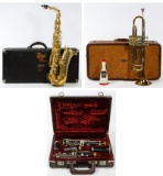 Trumpet, Clarinet and Saxaphone Assortment