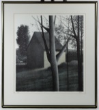 Robert Kipniss (American, b.1931) 'Backyard IV' Tinted Lithograph