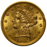 1902 $2 1/2 Gold Unc. Details