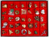 Costume Jewelry Holiday Brooch Assortment