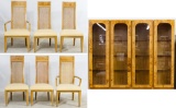 MCM Olive and Ash Dining Pieces by Milo Baughman for Lane