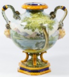 Ginori Italian Hand Painted Urn