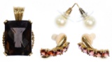 10k Gold and Gemstone Jewelry Assortment