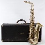 CG Conn Ltd Silverplate Saxophone with Case