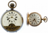 14k Gold and Sterling Silver (935) Pocket Watches