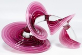 Art Glass Swirl Sculpture