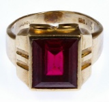 10k Gold and Ruby Ring