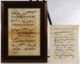 Illuminated Medieval Music Sheets