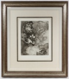 Marc Chagall (Russian / French, 1887-1985) 'The Two Roosters' Etching