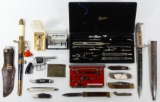 German Bayonet, Polish Dagger and Gillette Fat Boy Razor Assortment