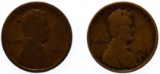 1909-S and 1914-D 1c VG/G Details