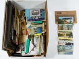 Postcard, Travel Brochure and Auto Manual Assortment