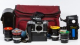Nikon MD-3 Camera and Lens Assortment