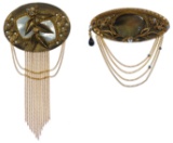 Marena Signed Fringed Brooch and Brooch / Pendant