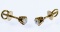 14k Gold and Diamond Stud Earrings