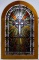 Stained Glass Religious Window Panel