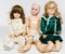 German Bisque Socket Head Doll Assortment