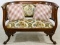 Victorian Walnut and Upholstered Settee