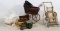 Doll Buggy, Trunk and Furniture Assortment