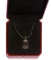 Cartier Santos 18k Gold and Stainless Steel Dog Tag Pendant