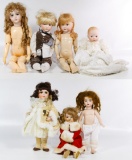 Reproduction Bisque Doll Assortment
