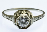 20k White Gold and Diamond Ring