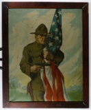 Millhouser (American, 20th Century) 'Doughboy' Enhanced Print on Canvas