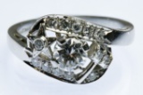 OES Masonic Platinum and Diamond Ring