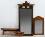 Eastlake Mirror and Shelf Assortment