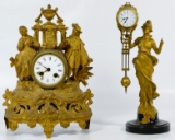 Figural Mantel Clocks