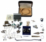 14k and 10k Gold and Sterling Silver Jewelry Assortment