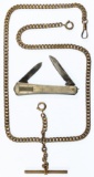 14k Gold Pocket Watch Chain