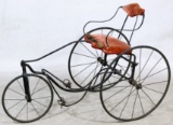 Victorian Wrought Iron Child-size Velocipede Tricycle