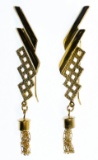 14k Gold Pierced Earrings